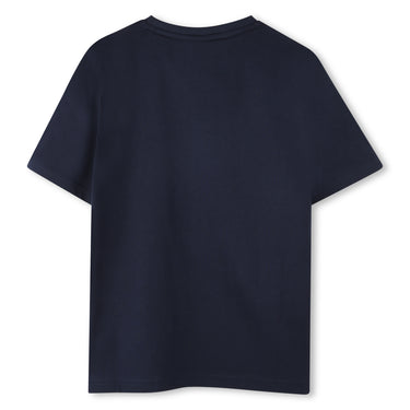 BOSS playera para niño y adolescente manga corta color azul marino